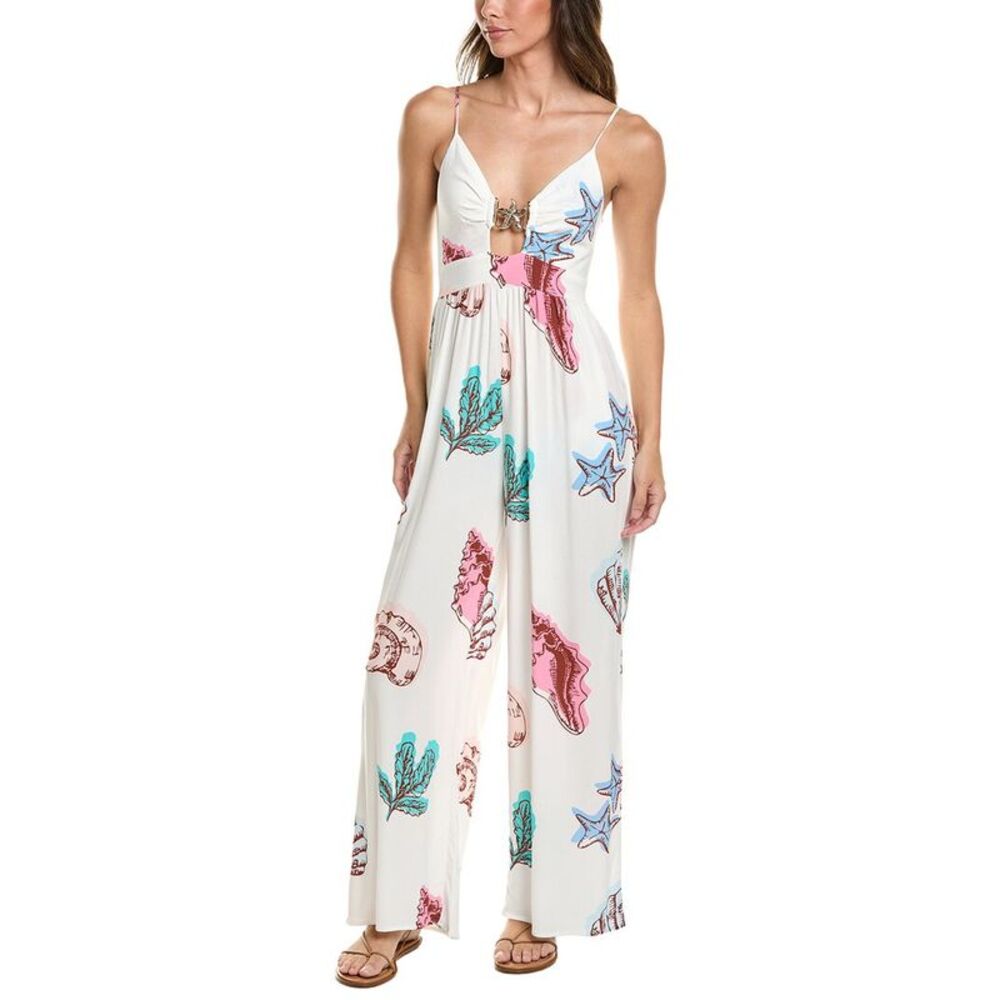 Surf Gypsy Womens Crepe Jumpsuit, Blue
